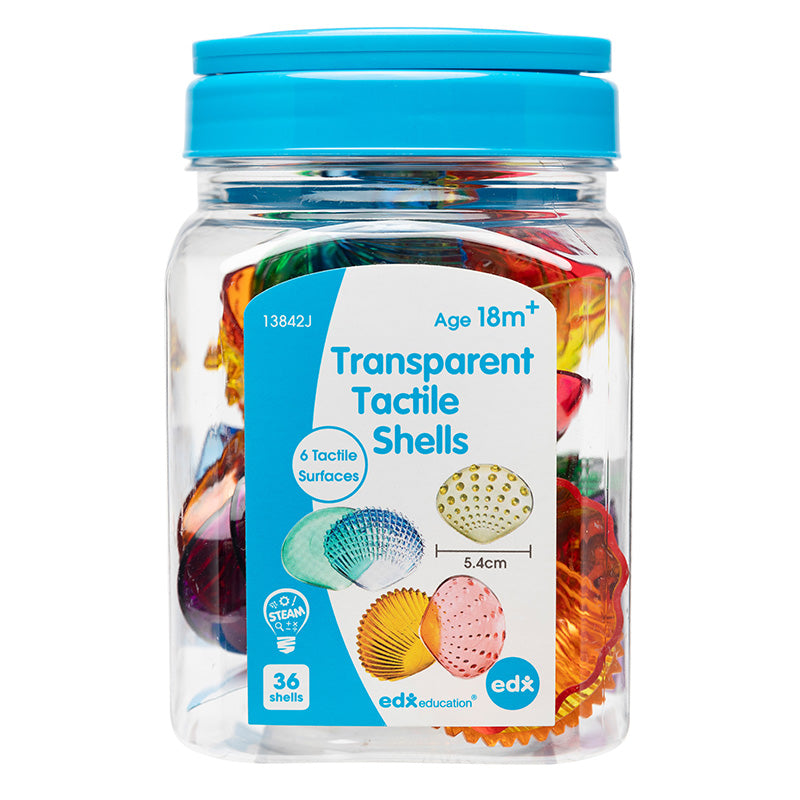 Transparent Tactile Shells Jar