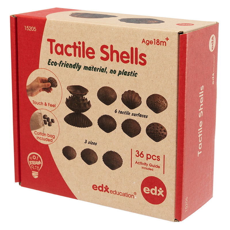 Edx Education Tactile Shells 36pc Box