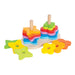 Hape Double Rainbow Stacker Pieces Off