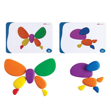 Edx Education Rainbow Pebbles Set in a Box - 36 Pebbles Cards