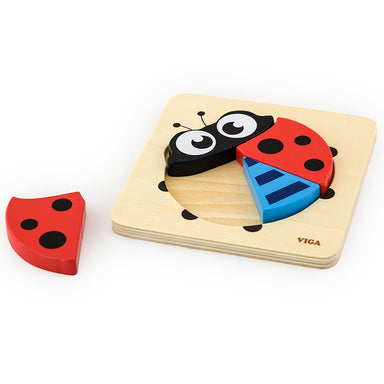 Viga Mini Block Puzzle Ladybug