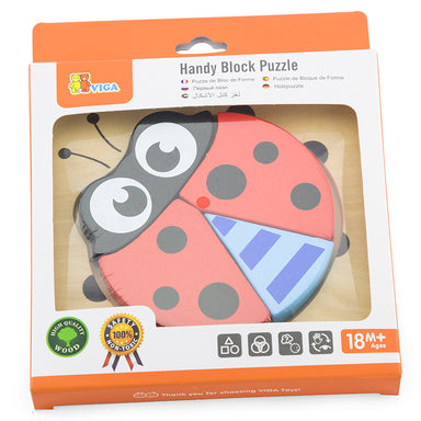 Viga Mini Block Puzzle Ladybug Packaging