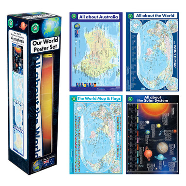 Learning Can Be Fun All About Our World Poster Box Set of 4