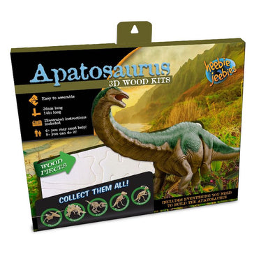 Heebie Jeebies Apatosaurus Dinosaur 3D Wood Kit Packaging