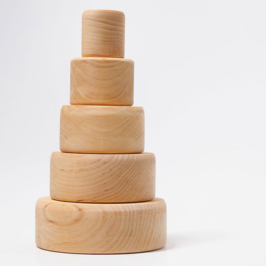 Grimm's Stacking Bowls Natural Tower