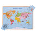 Bigjigs World Map Puzzle Piece Out