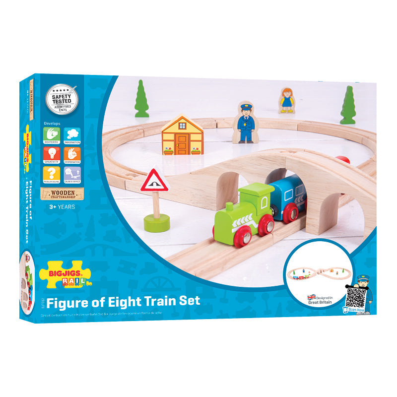Bigjigs Figure of Eight Train Set Box