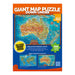 Blue Opal Down Under Australia Giant Map Puzzle Back Cover