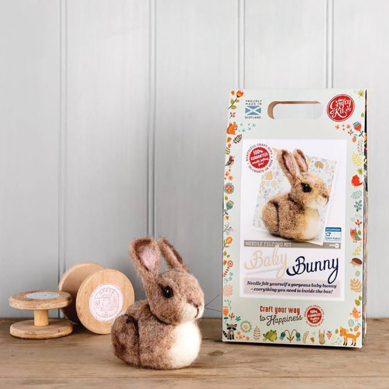 Crafty Kit Co Bunny Needle Felt Kit Packaging