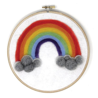 Crafty Kit Co Rainbow Hoop Needle Felt Kit