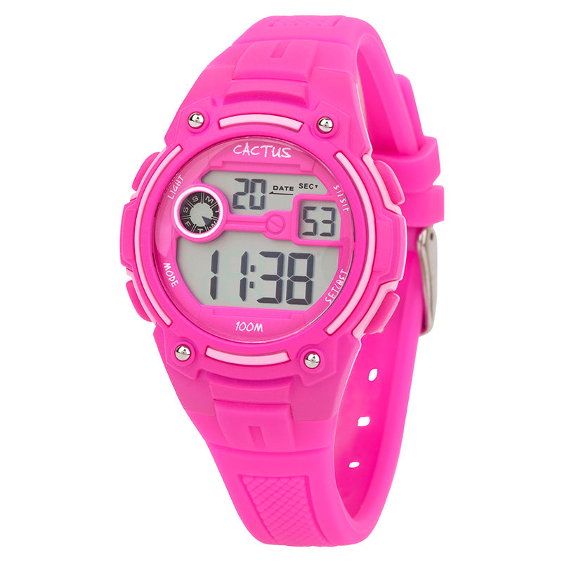 Rambler Digital Kids LCD Hot Pink Watch *