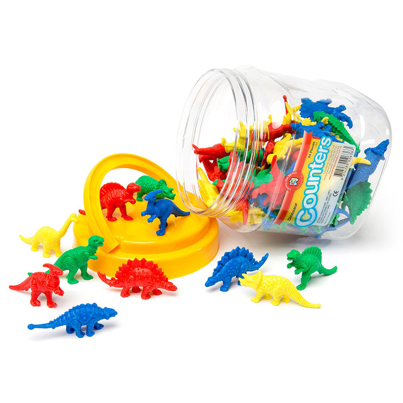 Learning Can Be Fun Dinosaur Counters 64pc