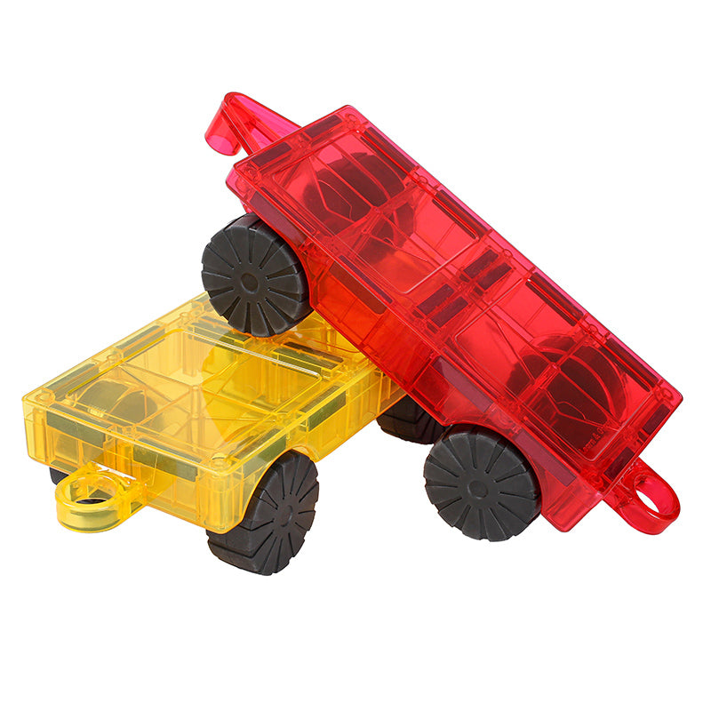 Learn & Grow Magnetic Tiles Car Base Pack 2pc