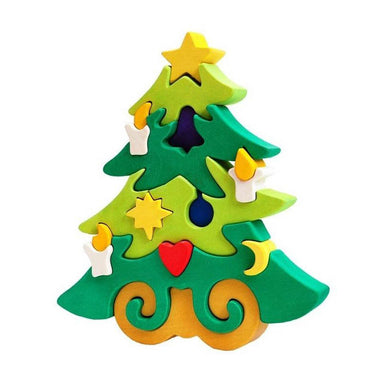 Fauna Wooden Christmas Tree Puzzle