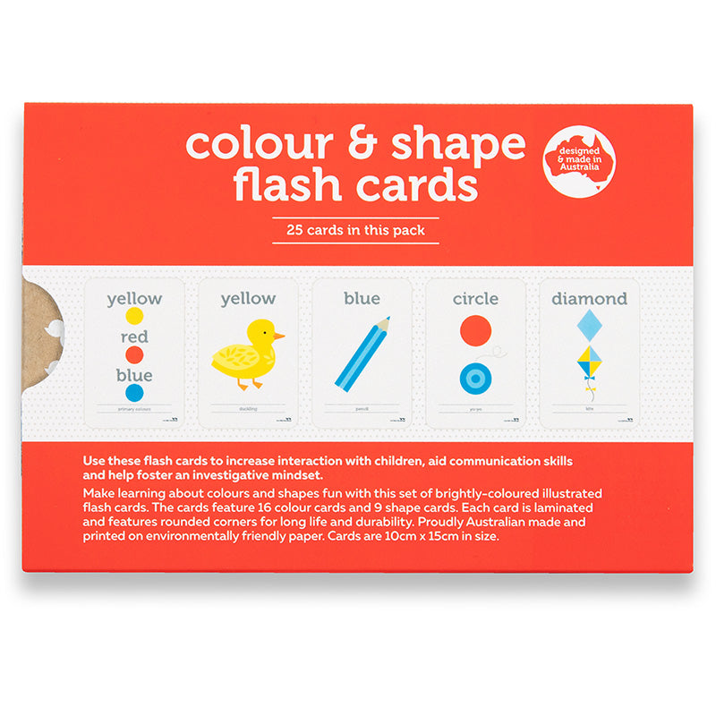 Two Little Ducklings Colours & Shape Flash Cards Back Cover
