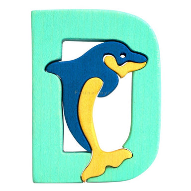 Fauna D for Dolphin Letter Puzzle