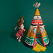 Djeco Teepee Play Tent Green background