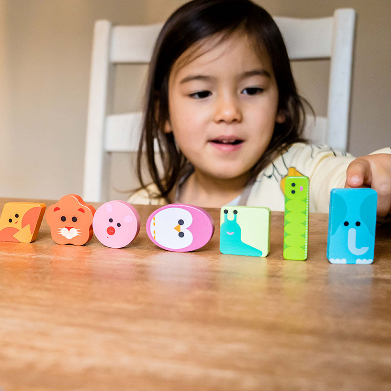 Djeco Tactilo Basic Wooden Game Lined