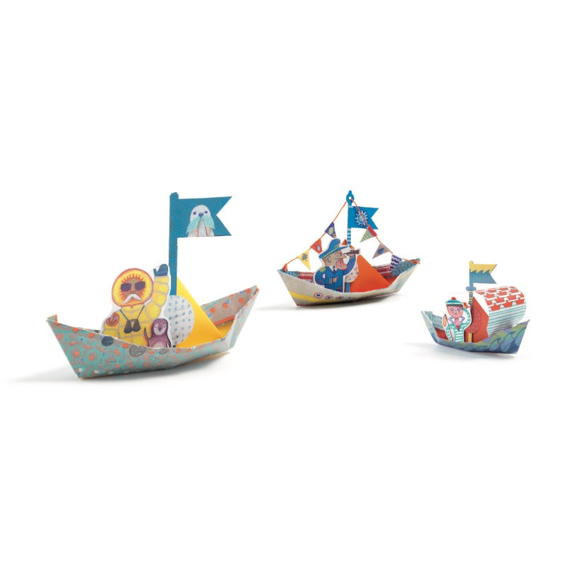 Djeco Origami Floating Boats Craft Kit 3
