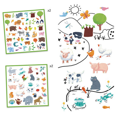 Djeco Stickers Animals