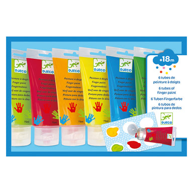 Djeco Finger Paint Tubes Box