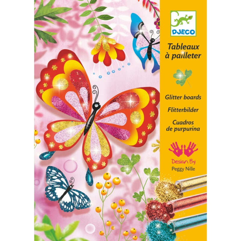 Djeco Glitter Boards Butterflies Cover