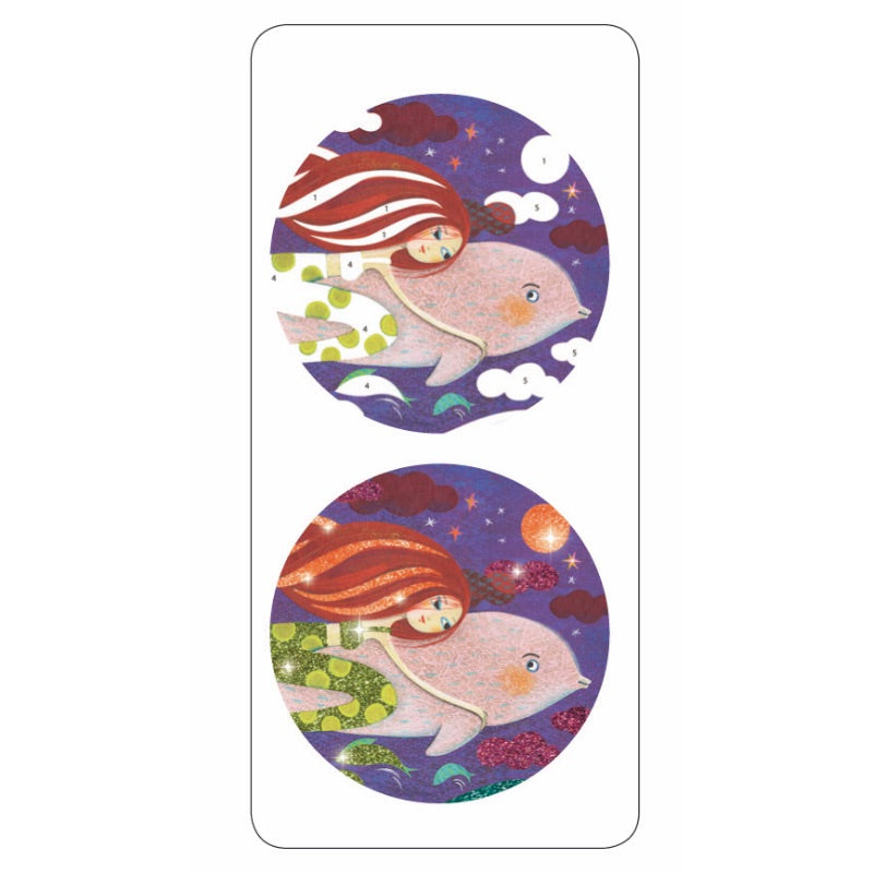 Djeco Glitter Boards Mermaid Inages