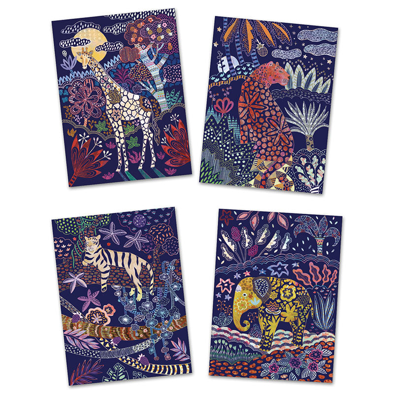 Djeco Lush Nature Scratch Boards 4 board