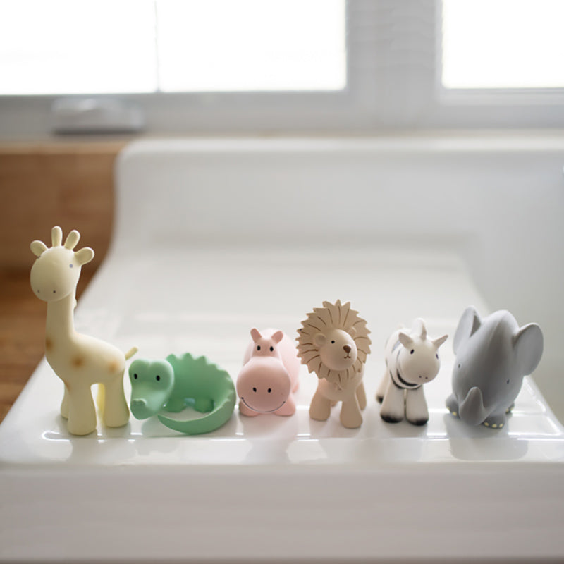 Tikiri Rubber Hippo Sealed Bath Toy Range