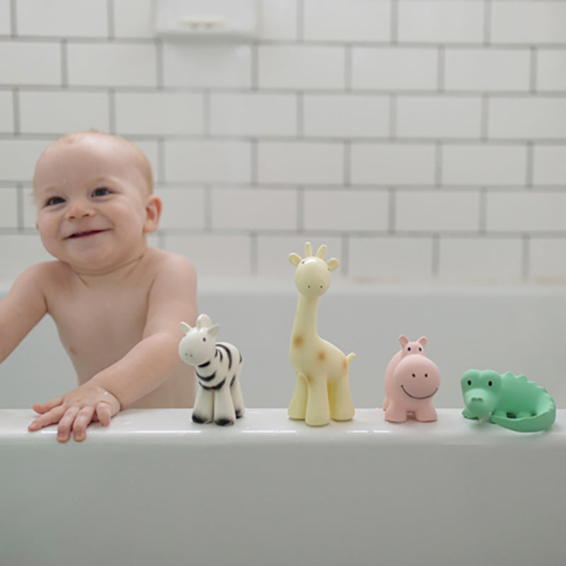 Tikiri Rubber Hippo Sealed Bath Toy Bathtub