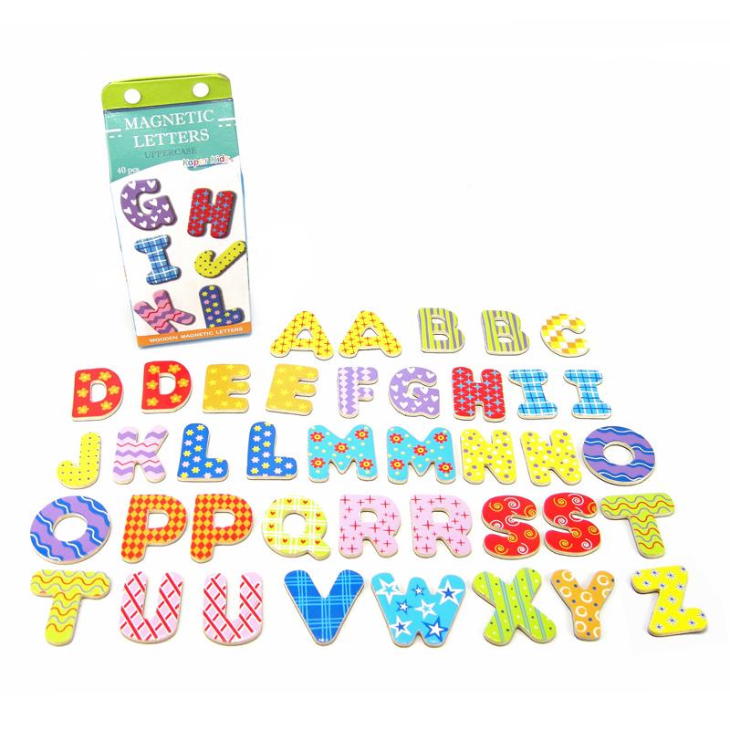 KaperKidz Magnetic Uppercase Letters Milk Carton