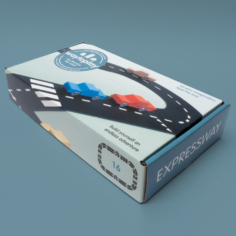 Way To Play Expressway 16 Piece Rubber Road Set Packaging