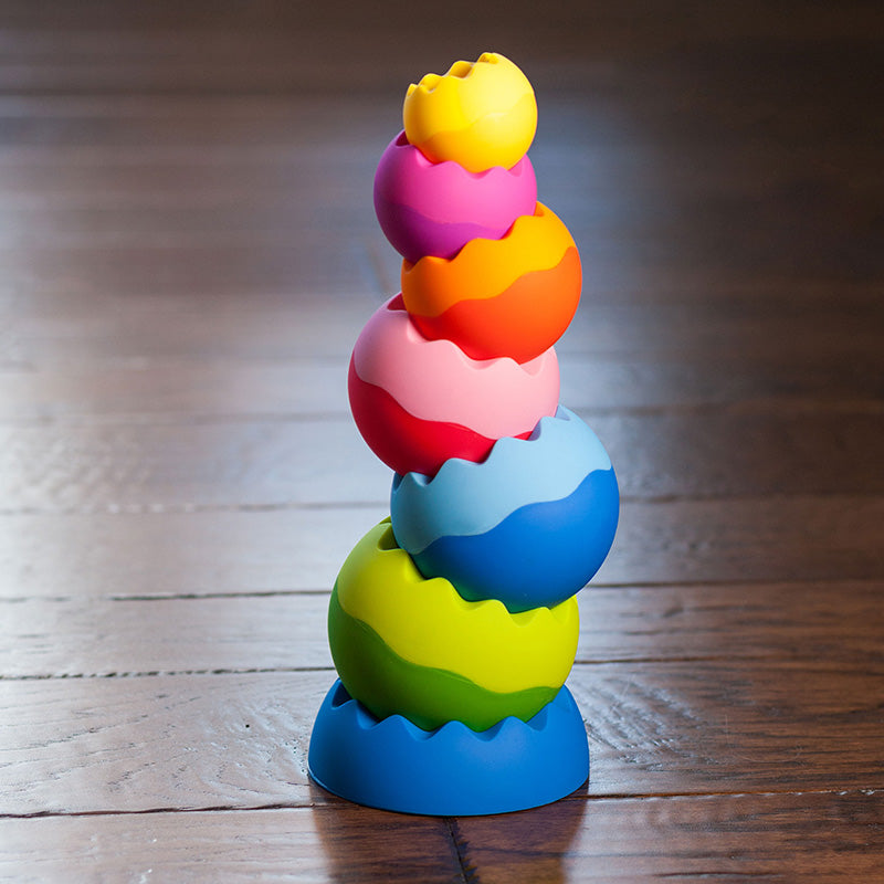 Fat Brain Toys Tobbles Neo Stacking Toy Floor