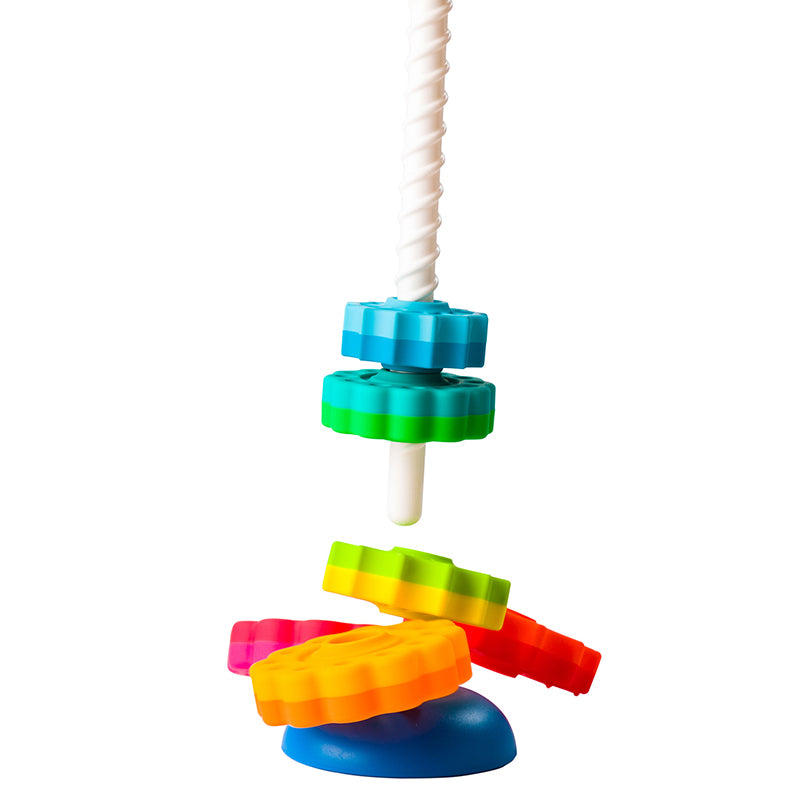 Fat Brain Toys Spin Again Stacking Toy Pieces