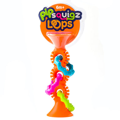 Fat Brain Toys Pip Squigz Loops Orange Packaging