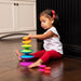 Fat Brain Toys Spoolz Stacking Toy Girl Playing