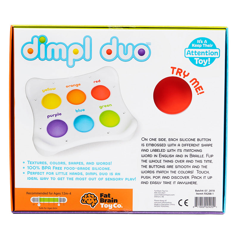 Fat Brain Toys Dimpl Duo Sensory Baby & Toddler Toy Box