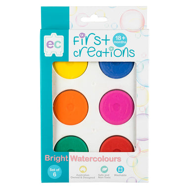 Educationl Colours First Creations Bright Watercolours Set of 6 Box
