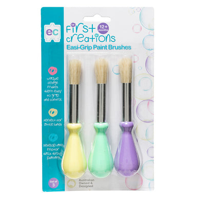 Educational Colours First Creations Easi-Grip Paint Brushes Packet