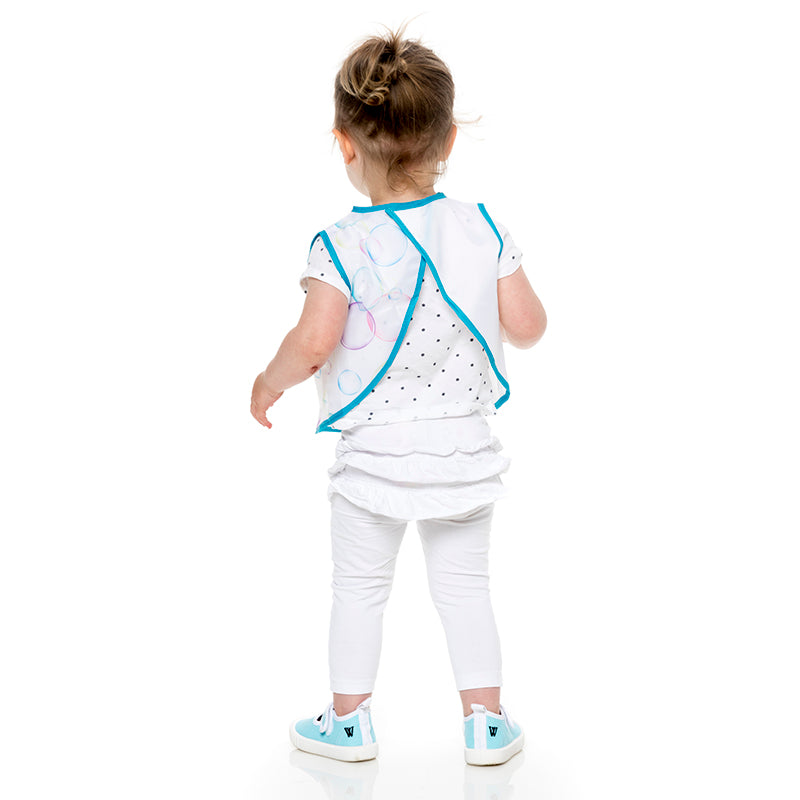 First Creations Toddler Smock Short Sleeves Back