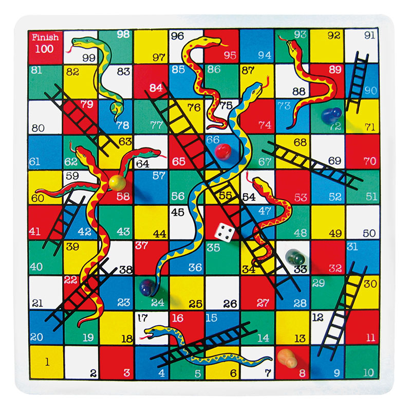 Fun Factory Snakes & Ladders Game