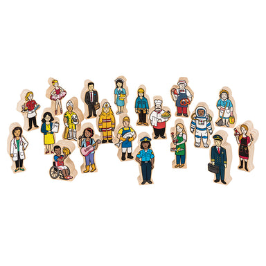 Fun Factory Multicultural People 20 Piece Wooden Set