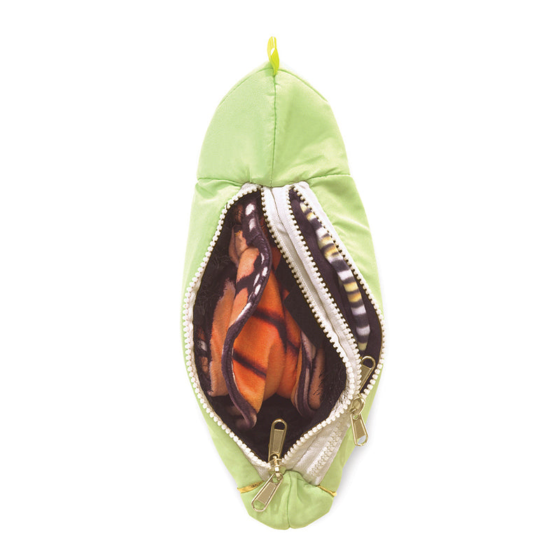 Folkmanis Monarch Butterfly Life Cycle Hand Puppet Hatching