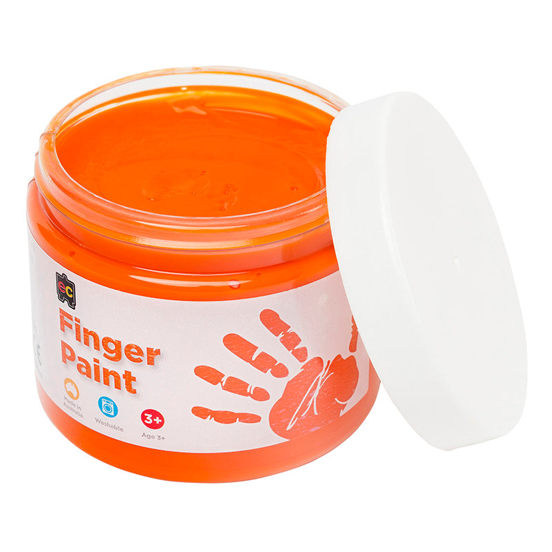 Finger Paint 250ml Tub - Orange *