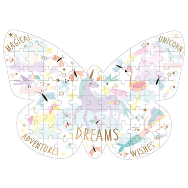 Floss & Rock Fantasy Butterfly Shaped 80 Piece Jigsaw Puzzle 