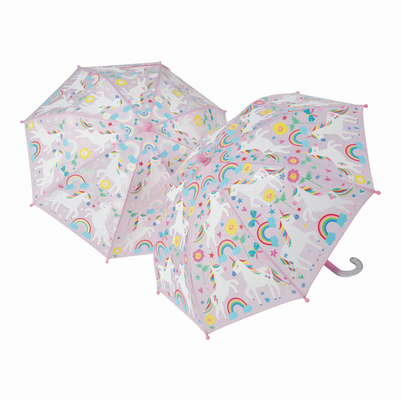 Floss & Rock Rainbow Unicorn Colour Changing Umbrella