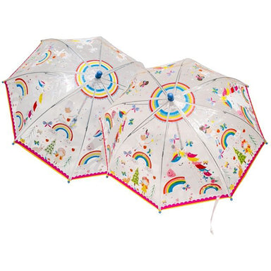 Floss & Rock Rainbow Fairy Transparent Colour Changing Umbrella
