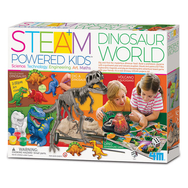 4M Steam Powered Kids Dinosaur World Box