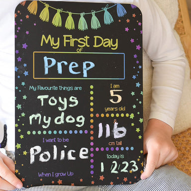 Inspired Wholesale First Day of School Blackboard - Stars