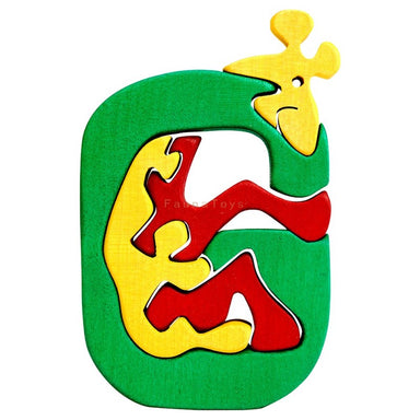 Fauna G for Giraffe Letter Puzzle